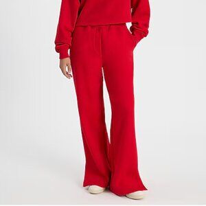 NWT Express High Waisted Wide Leg Fleece Sweatpants Size S